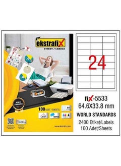 Extrafix Laser Label - FIX5533 / 64.6X33.8 mm