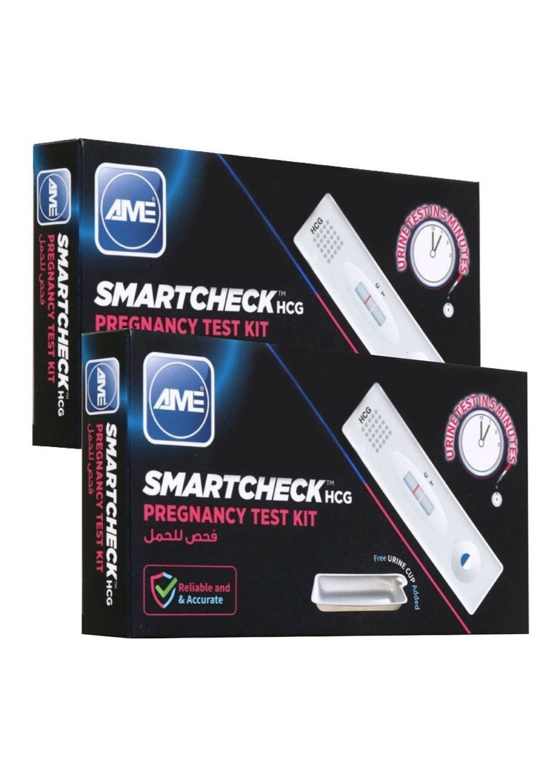 امي حزمة من 2 طقم اختبار الحمل Smartcheck HCG  - Image 1