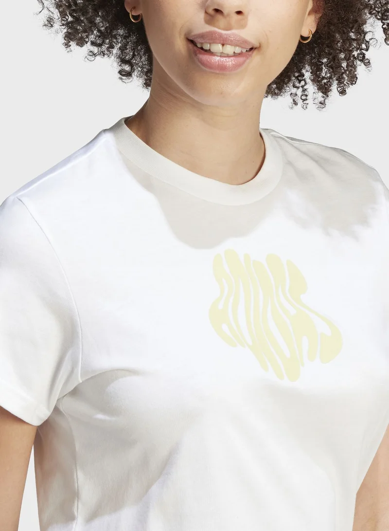 Adidas Floral Graphic T-Shirt