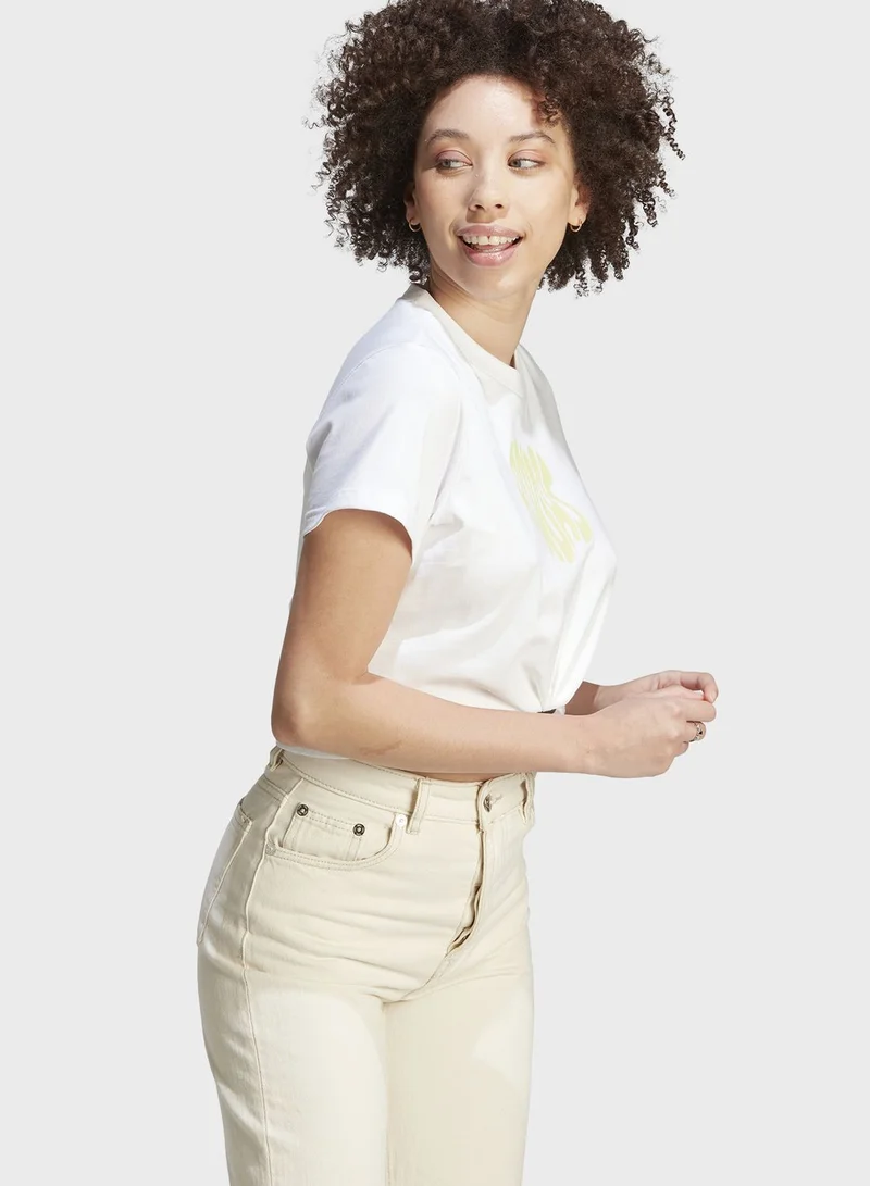 Adidas Floral Graphic T-Shirt