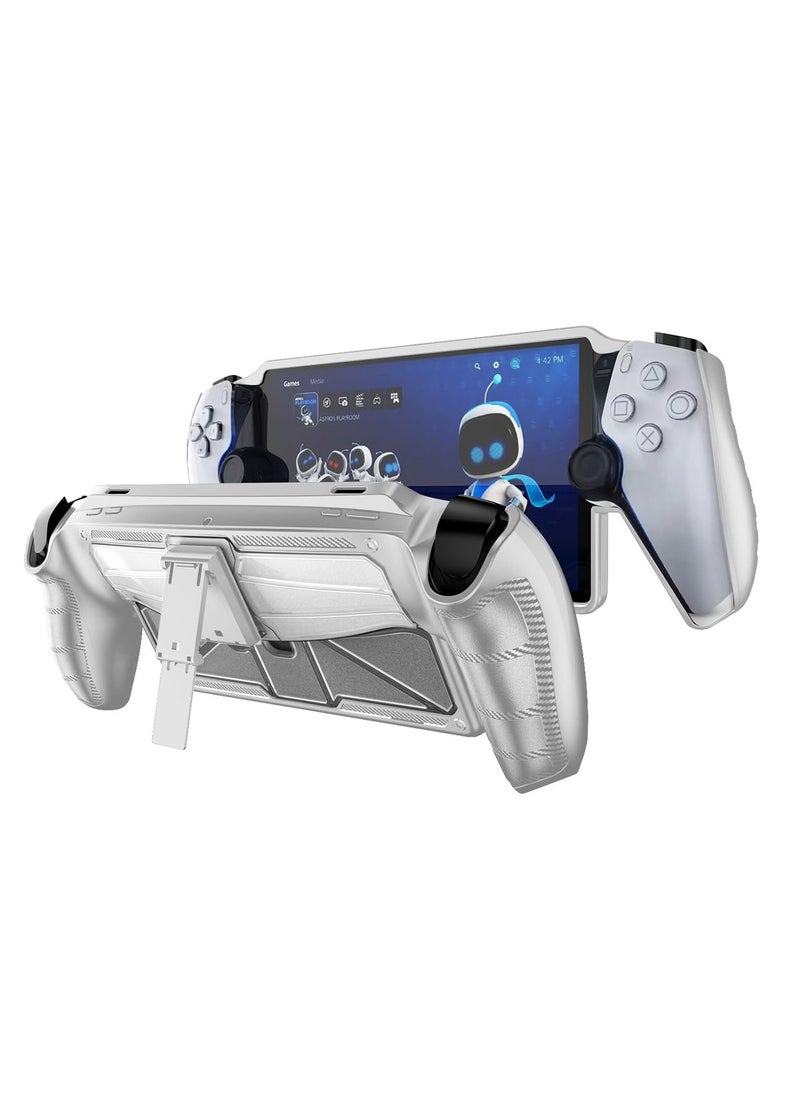 SYOSI Case Fit for Playstation Portal with Stand, PS Portal Case, Military Grade Shock-Absorption Anti-Slip Slim Cover with Kickstand Case for Playstation Portal Handheld Game Accessories (White)  - Image 1