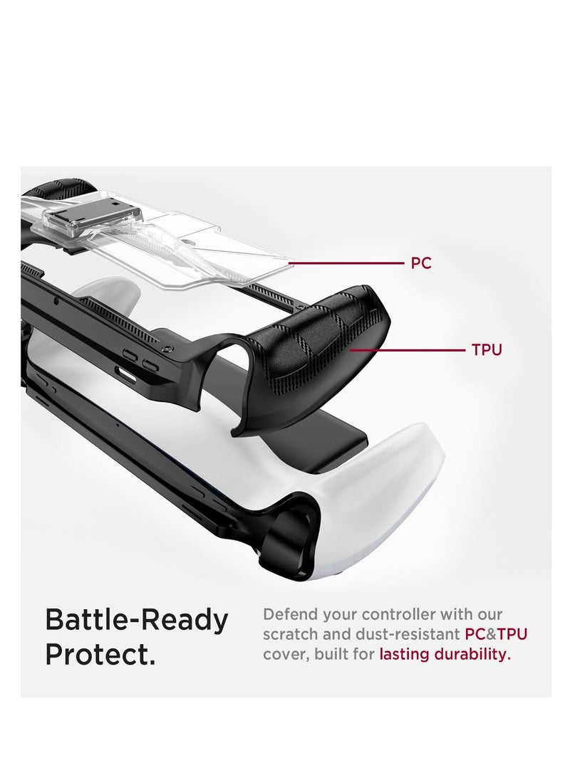 SYOSI Case Fit for Playstation Portal with Stand, PS Portal Case, Military Grade Shock-Absorption Anti-Slip Slim Cover with Kickstand Case for Playstation Portal Handheld Game Accessories (White)  - Image 4
