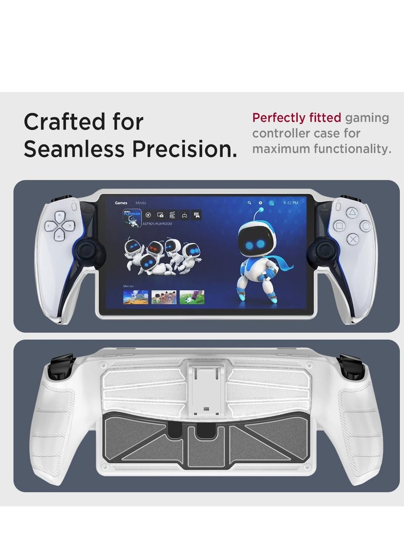 SYOSI Case Fit for Playstation Portal with Stand, PS Portal Case, Military Grade Shock-Absorption Anti-Slip Slim Cover with Kickstand Case for Playstation Portal Handheld Game Accessories (White)  - Image 3