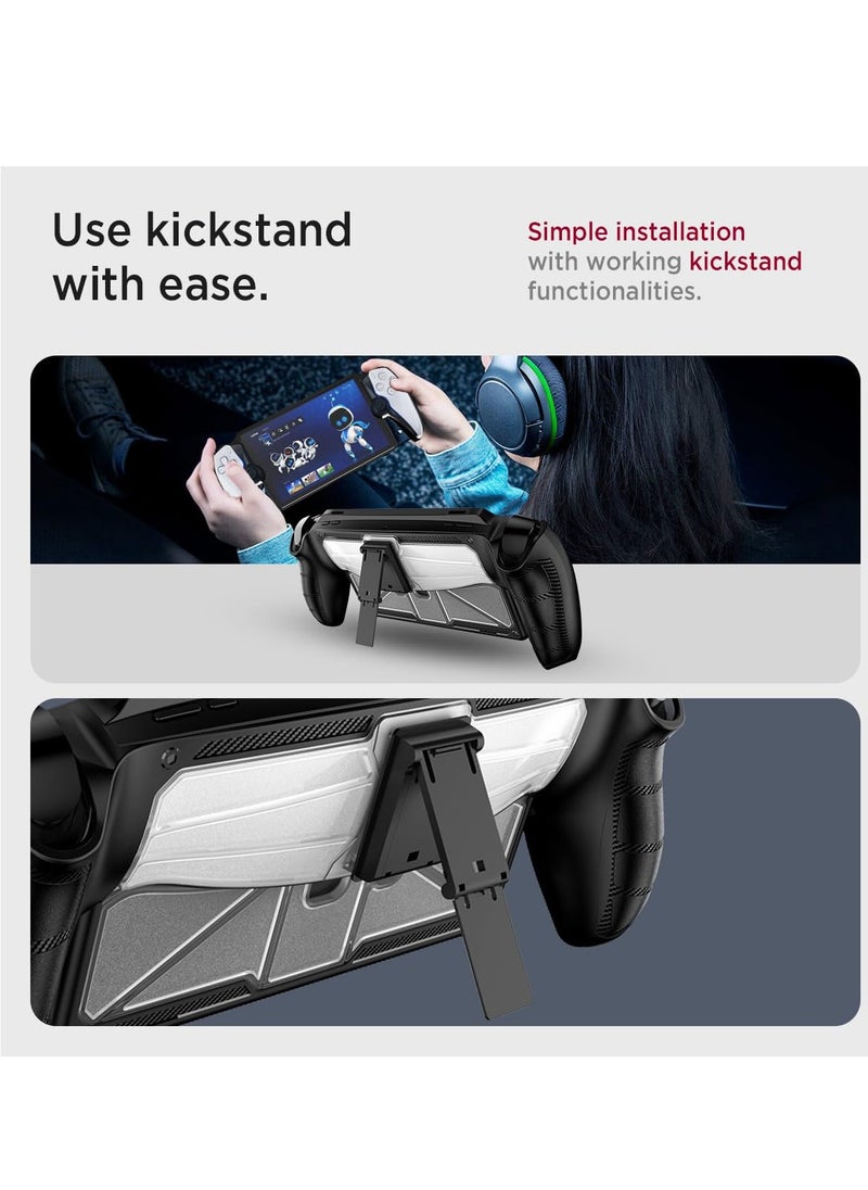 SYOSI Case Fit for Playstation Portal with Stand, PS Portal Case, Military Grade Shock-Absorption Anti-Slip Slim Cover with Kickstand Case for Playstation Portal Handheld Game Accessories (White)  - Image 5