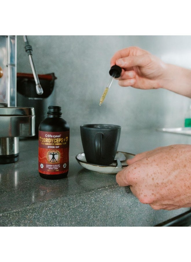 Life Cykel - LIFE CYKEL Cordyceps Mushroom Extract w/Kakadu Plum- Natural Energy Supplement for Fatigue & Stamina- Mycelium Vitamin C Antioxidants Non-GMO Organic Mushrooms Made in US, 2 Fl oz (Packaging May Vary) - Image 1