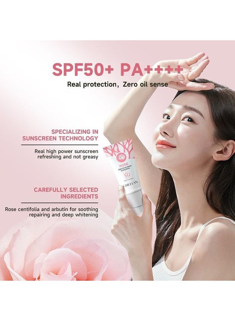 GMEELAN gmeelan rose arbutin glowing sunscreen real protection  - Image 2