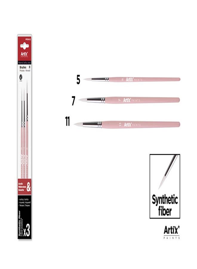 Artix Paint Brushes Set 3 PCS 