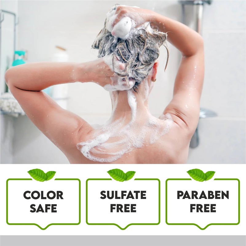 First Botany Castor Oil Shampoo and Conditioner - An Anti Hair Loss Set Thickening formula For Hair Regrowth, Anti Thinning Sulfate Free For Men & Women Anti Dandruff Treatment - 16 oz - Image 5