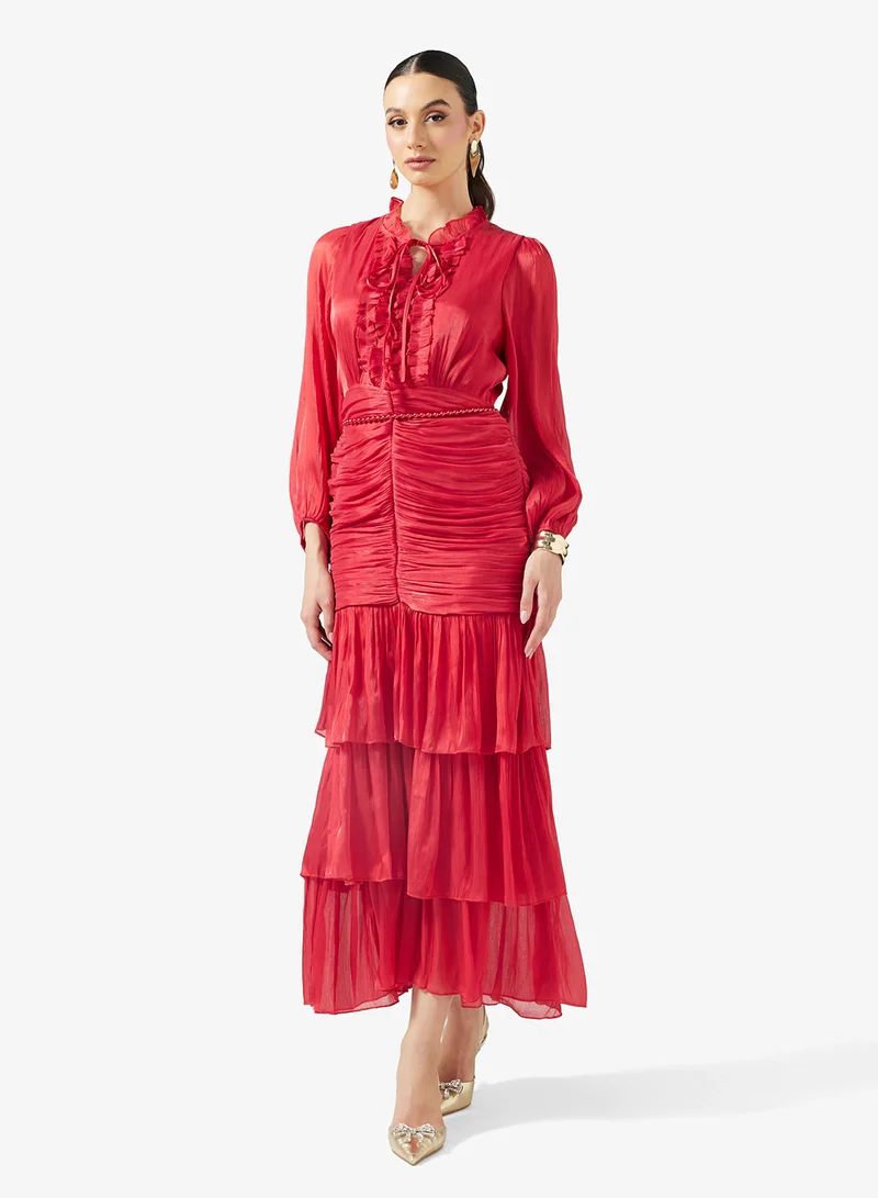 ايلا فستان مكشكش بطبقات