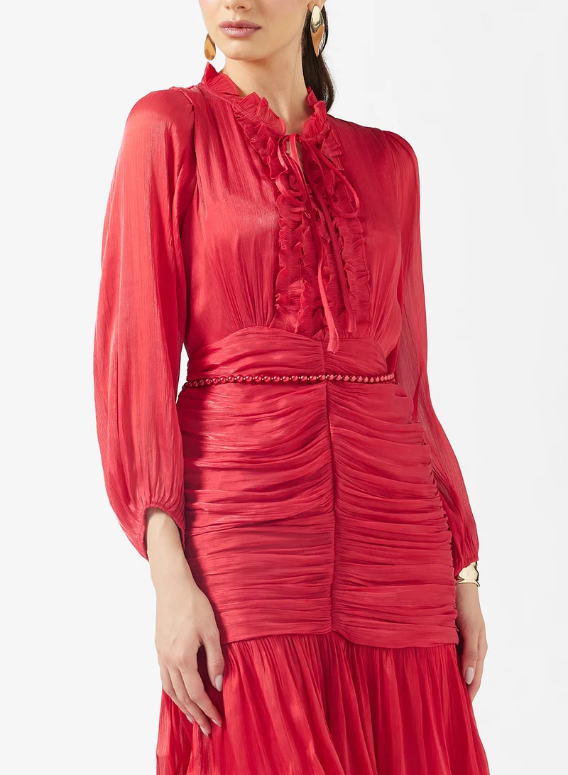 ايلا فستان مكشكش بطبقات