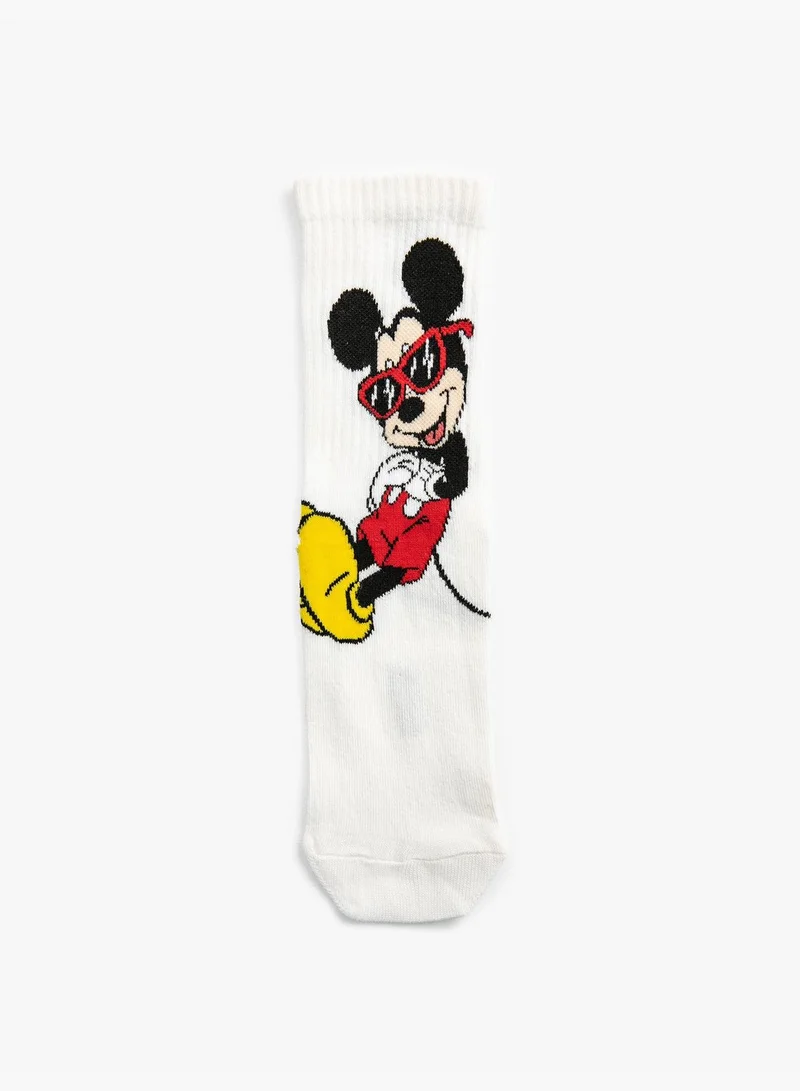 KOTON Mickey Mouse Socket Socks Licensed Patterned