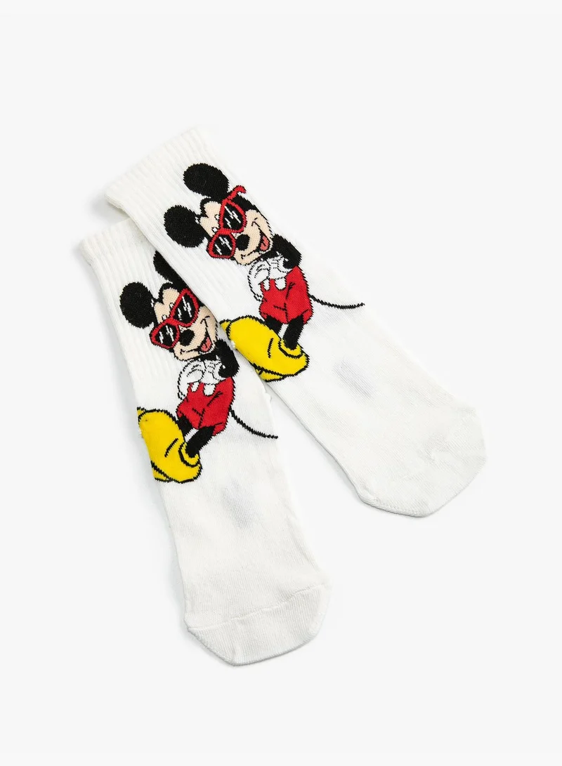 KOTON Mickey Mouse Socket Socks Licensed Patterned