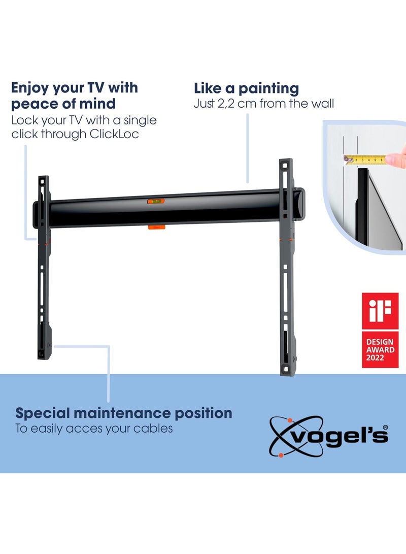 Vogels Vogel's TVM 3605​ Fixed Flat TV Wall Mount Bracket for 40-100 Inch​ TVs, Holds Maximum 75 kg TVs, Maximum VESA 600 x 400​, Universal Compatibility​, Distance from​ The Wall Only 2.2 cm - Image 3