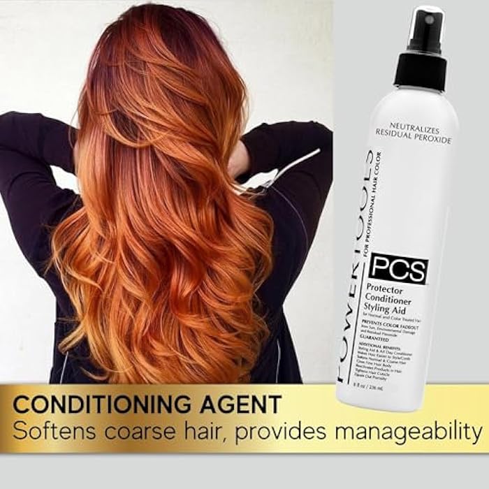 POWERTOOLS PCS, The Original Color Protector Conditioner Styling Aid, 8 oz | UV Ray Protection | All Day Conditioning | Prevents Color Fade - Image 5