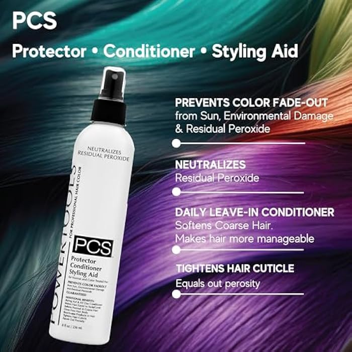 POWERTOOLS PCS, The Original Color Protector Conditioner Styling Aid, 8 oz | UV Ray Protection | All Day Conditioning | Prevents Color Fade - Image 3