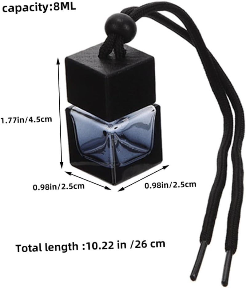 5pcs Freshener Bottle Hanging Aroma Diffuser for Vehicle Home Refillable Glass Essential Perfume for Scent - Image 3