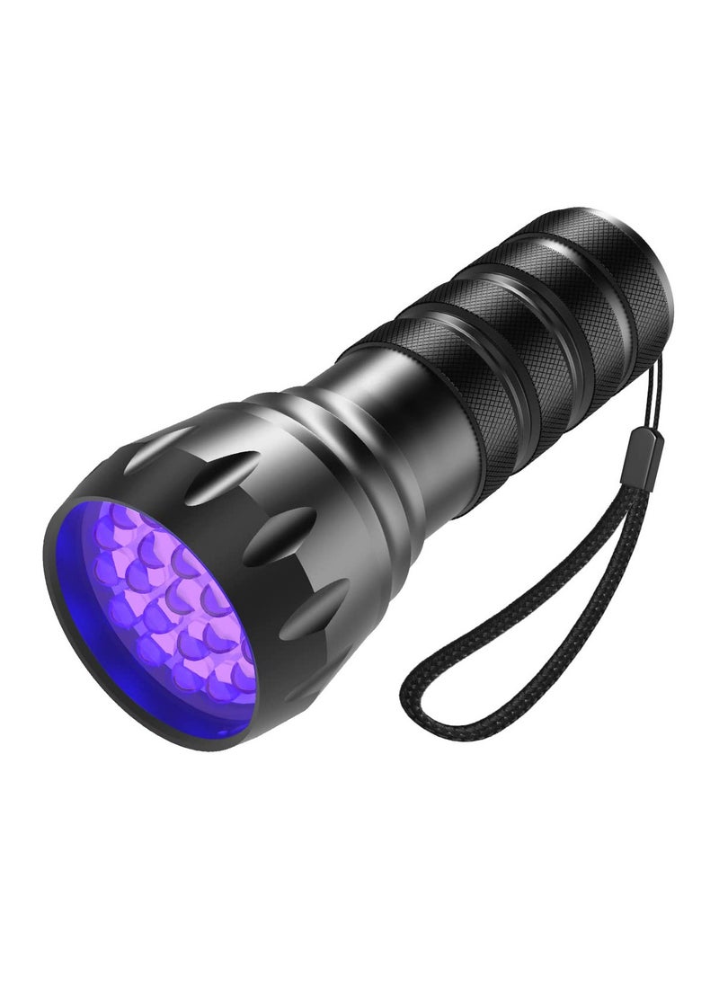 SYOSI - Blacklight UV Flashlight, 21 LED, 395nm, Portable Black Light for Pet Urine Detection, Scorpion, Resin Curing, Bed Bug Detection, Nail Art - Image 1