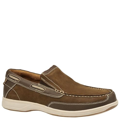 Florsheim Lakeside Moc Toe Slip On Men's Slip On, 7 D(M) US, Brown-Nubuck - Image 1