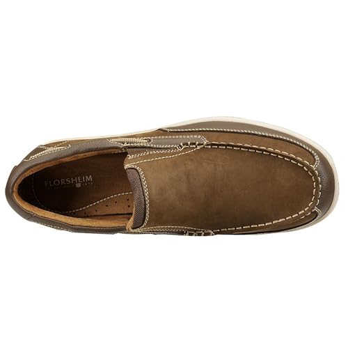 Florsheim Lakeside Moc Toe Slip On Men's Slip On, 7 D(M) US, Brown-Nubuck - Image 2