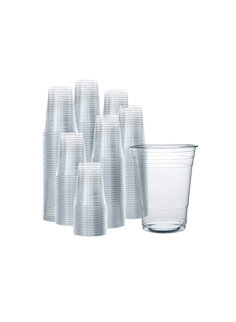 SNH Packing Juice Cup 12 Oz Without Lid Clear Strong Disposable - Ideal for iced coffee, smoothies, Bubble Boba tea, milkshakes, frozen cocktails, water, sodas, juices, snacks, dessert and more 50 Pieces - Image 1