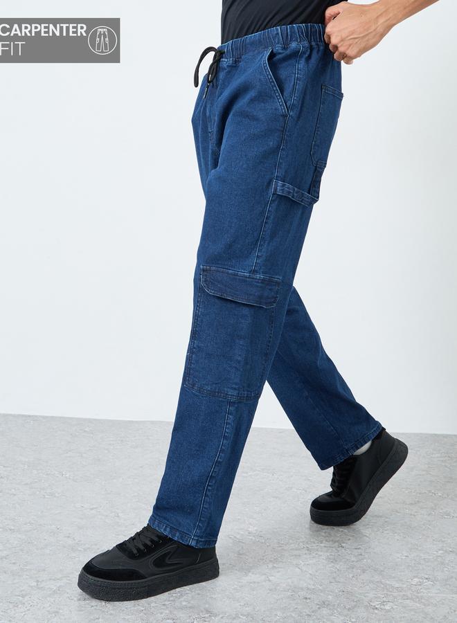 Styli Men Carpenter Fit Cargo Jeans