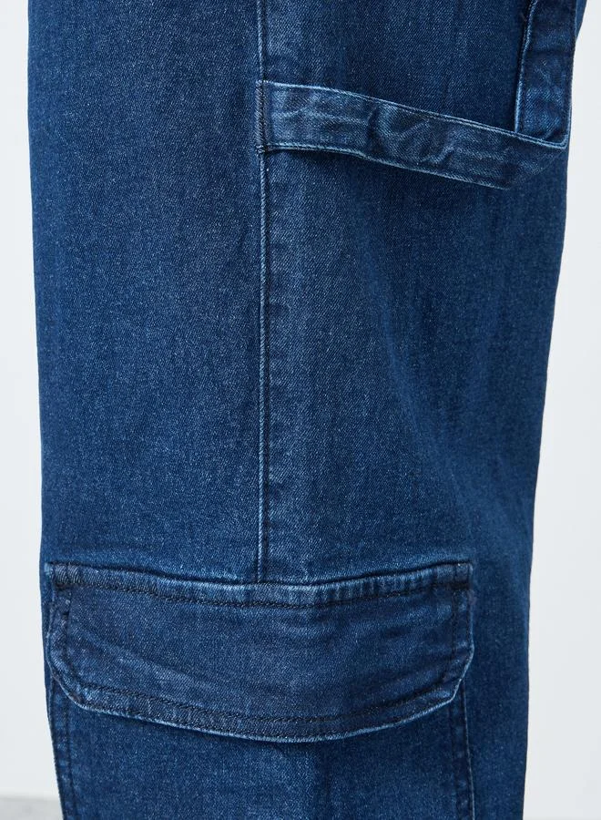 Styli  Styli Men Carpenter Fit Cargo Jeans for Men | Best Price UAE