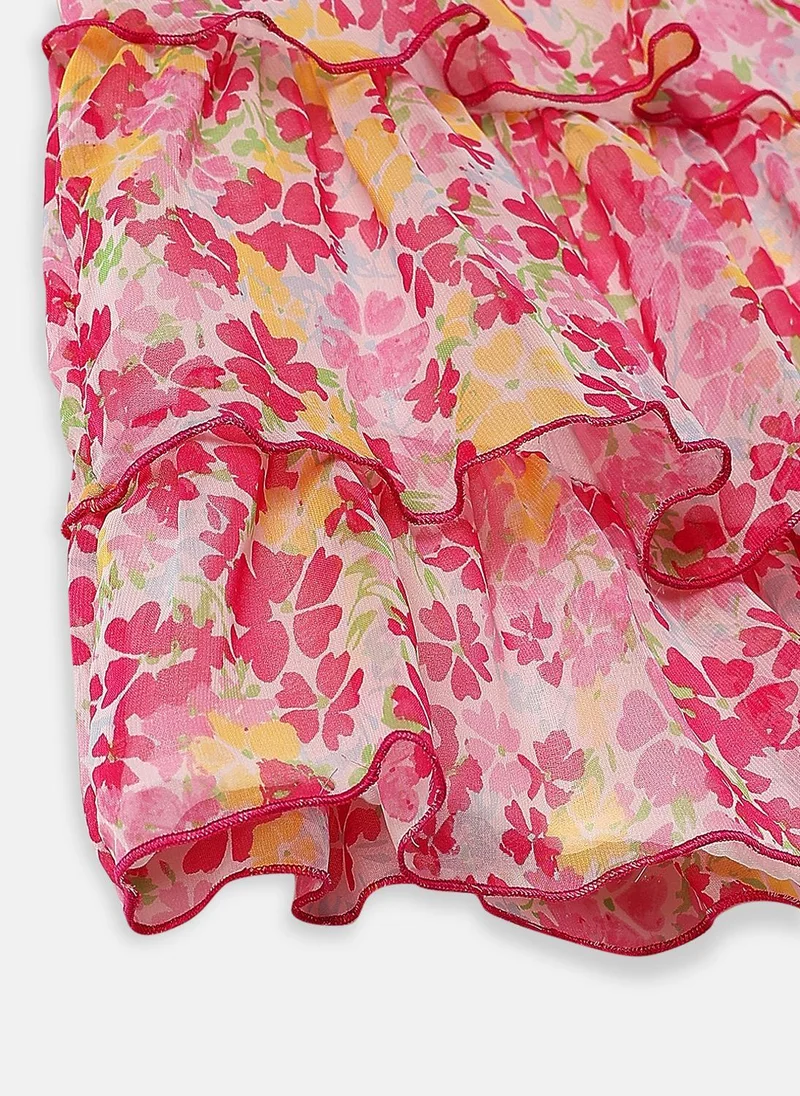Nautinati  Floral Ruffled Sundress for Women | Best Price UAE