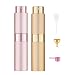 Tekson 8ml Travel Perfume Atomizer Refillable Mini Cologne Spray Bottle Empty Small Aftershave Portable Sprayer for Liquid Dispenser PinkGold - Image 2
