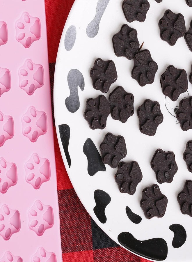 Amyandone Mini Paw Print Silicone Molds, 69 Cavities Food Grade Pawprint Mold for Chocolate, Candy, Jelly, Gummy, Dog Treats, Cake Décor, Snack Biscuits (with a Scraper) - Image 3