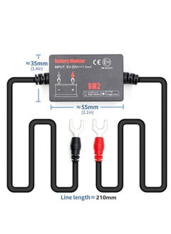 Generic BT4.0 6~20V Input Voltage Battery Monitor Automobile Battery Monitor Tool Diagnostic Tools Connect Smartphone APP for 12 V Vehicle Battery  - Image 3