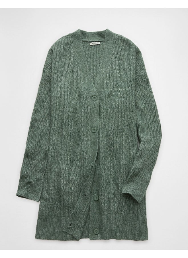American Eagle - AE Whoa So Soft Oversized Long Line Cardigan - Image 1