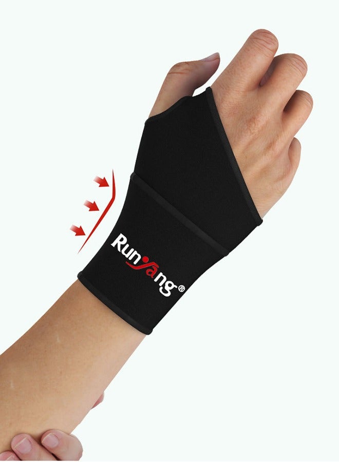 Runyang RunYang Compression Wrist Brace - Breathable, Sweat-Wicking, Support For Weightlifting, Fitness Training And Joint Protection Adjustable Comfort Wrist Support, Sports Essential For Men And Women, Suitable For Wrist Joints (Black)  - Image 5