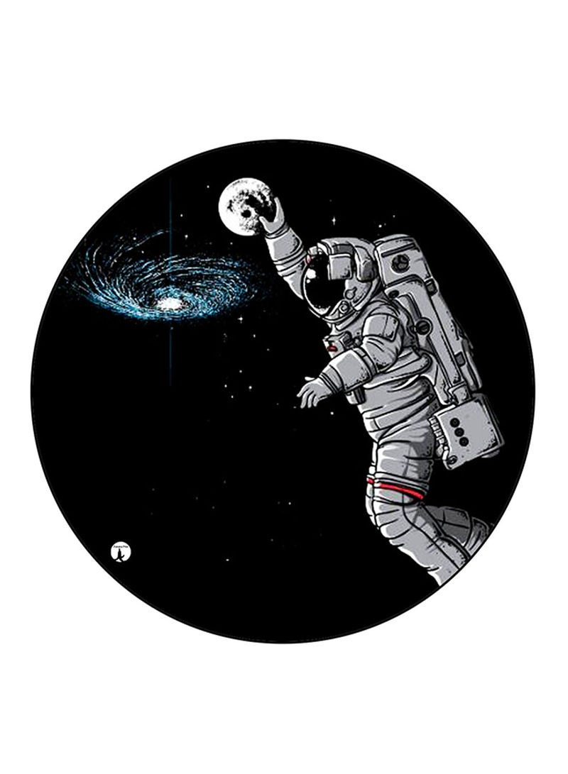 RKN Space Printed Mouse Pad Round  Multicolour