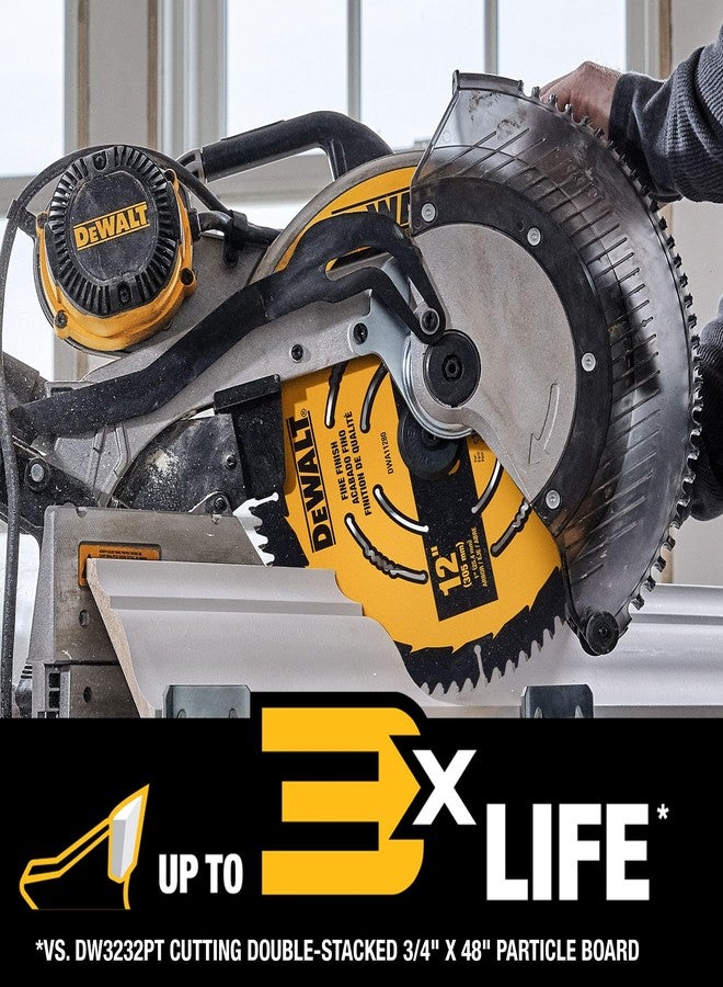 DEWALT 12 Inch 80T Carbide Circular Saw Blade, Fine Finish Saw Blade (DWA11280) - Image 3