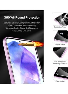 Generic [2 Pack] Screen Protector for Samsung Galaxy A55 Tempered Glass Screen Shatterproof Anti Scratch Glass Clear compatible with Samsung Galaxy A55  - Image 5