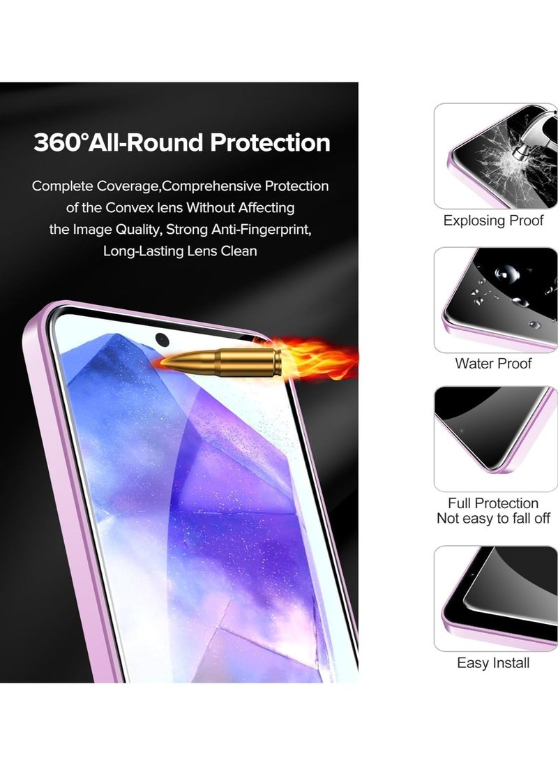 Generic [2 Pack] Screen Protector for Samsung Galaxy A55 Tempered Glass Screen Shatterproof Anti Scratch Glass Clear compatible with Samsung Galaxy A55  - Image 5