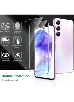 Generic [2 Pack] Screen Protector for Samsung Galaxy A55 Tempered Glass Screen Shatterproof Anti Scratch Glass Clear compatible with Samsung Galaxy A55  - Image 3