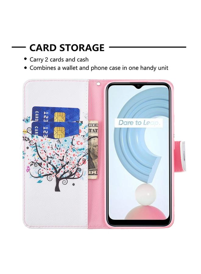 S-TOP Case For OPPO Realme C21 / C20 Colored Drawing Pattern Horizontal Flip Leather Case with Holder & Card Slots & Wallet - Image 4
