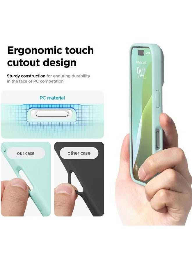 HAVEN Silicone Case Cover for Apple iPhone 16, Anti Scratch Shockproof Cover, Comfortable Hold Touch Feeling and Anti-fingerprint - Green - Image 4