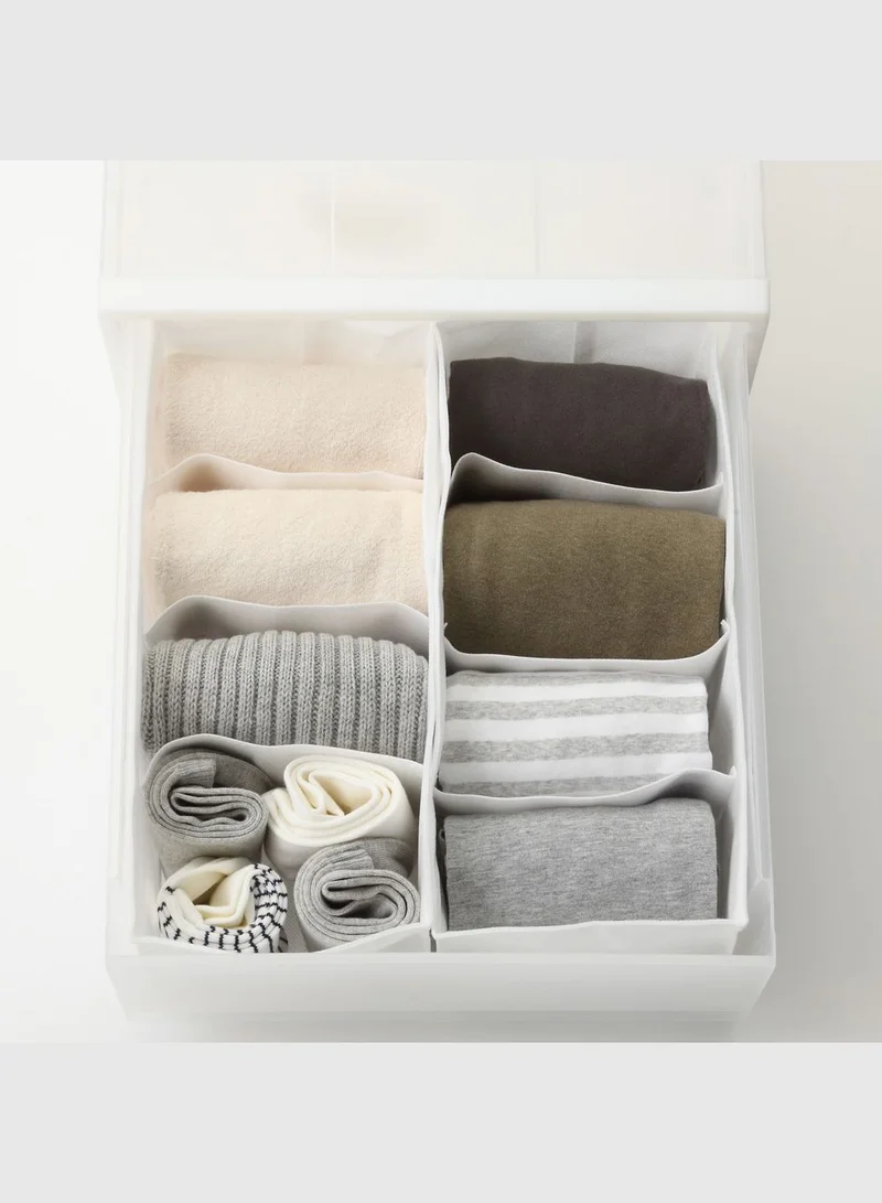 MUJI Non-Woven Fabric Partition Case, 4 Partitions, 2 Sheets Included, W 15 x D 325 x H 11 cm, M, Neutral