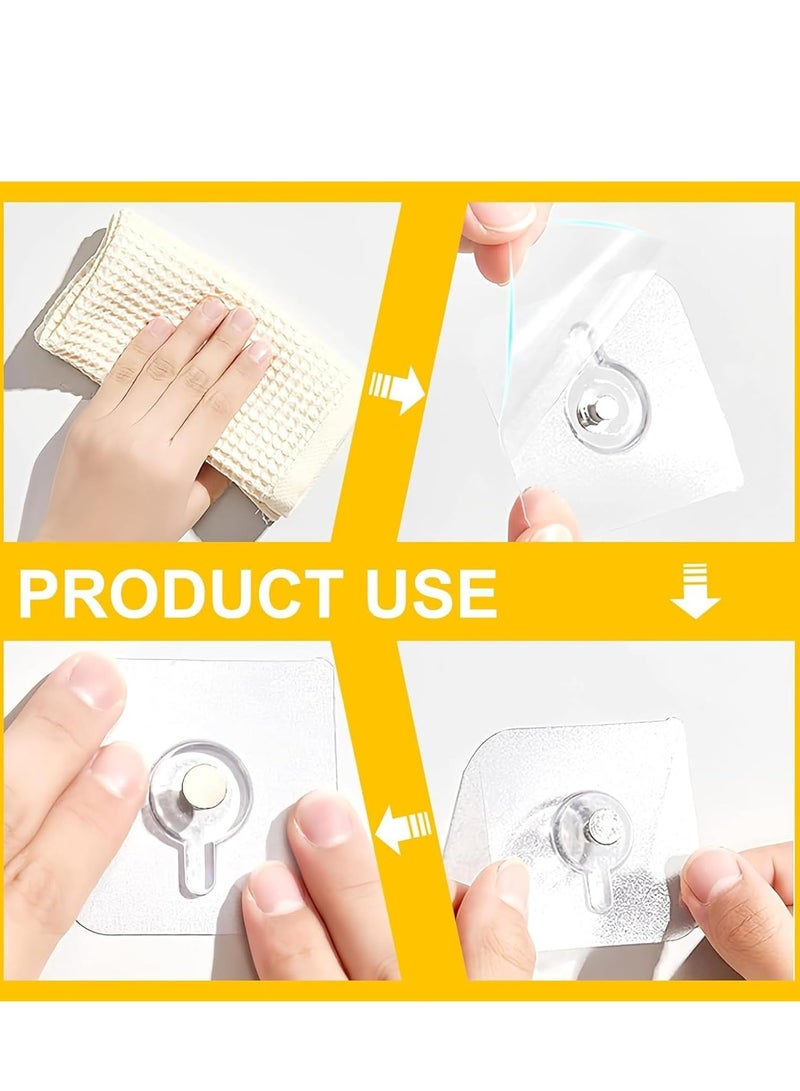 18 قطعة خطافات صور ذاتية اللصق، خطافات حائط لاصقة مقاومة للماء، شماعات صور حائط، شماعات حائط، شماعات حائط شديدة التحمل، بدون مسامير لل، لمكتب حمام المطبخ في المنزل - Image 3