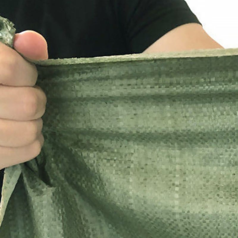 8pcs Large Reusable Storage Bags Large Capacity Bags for Construction Waste (Olive Green) - Image 2