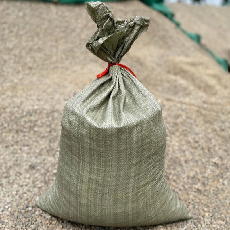 8pcs Large Reusable Storage Bags Large Capacity Bags for Construction Waste (Olive Green) - Image 3