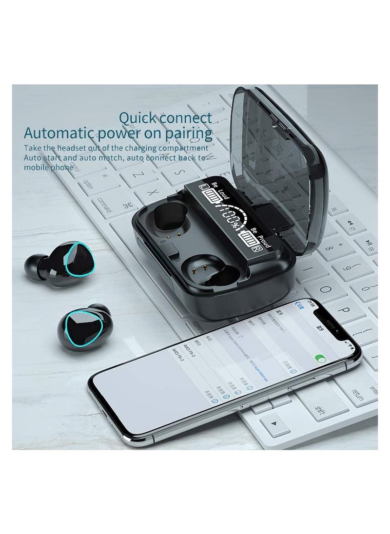 Wireless Earbuds Bluetooth 5.1 In-Ear Headphones with TWS Hi-Fi Stereo Bluetooth Headphones for Running Sports with Smart Display 2000mAh/Box