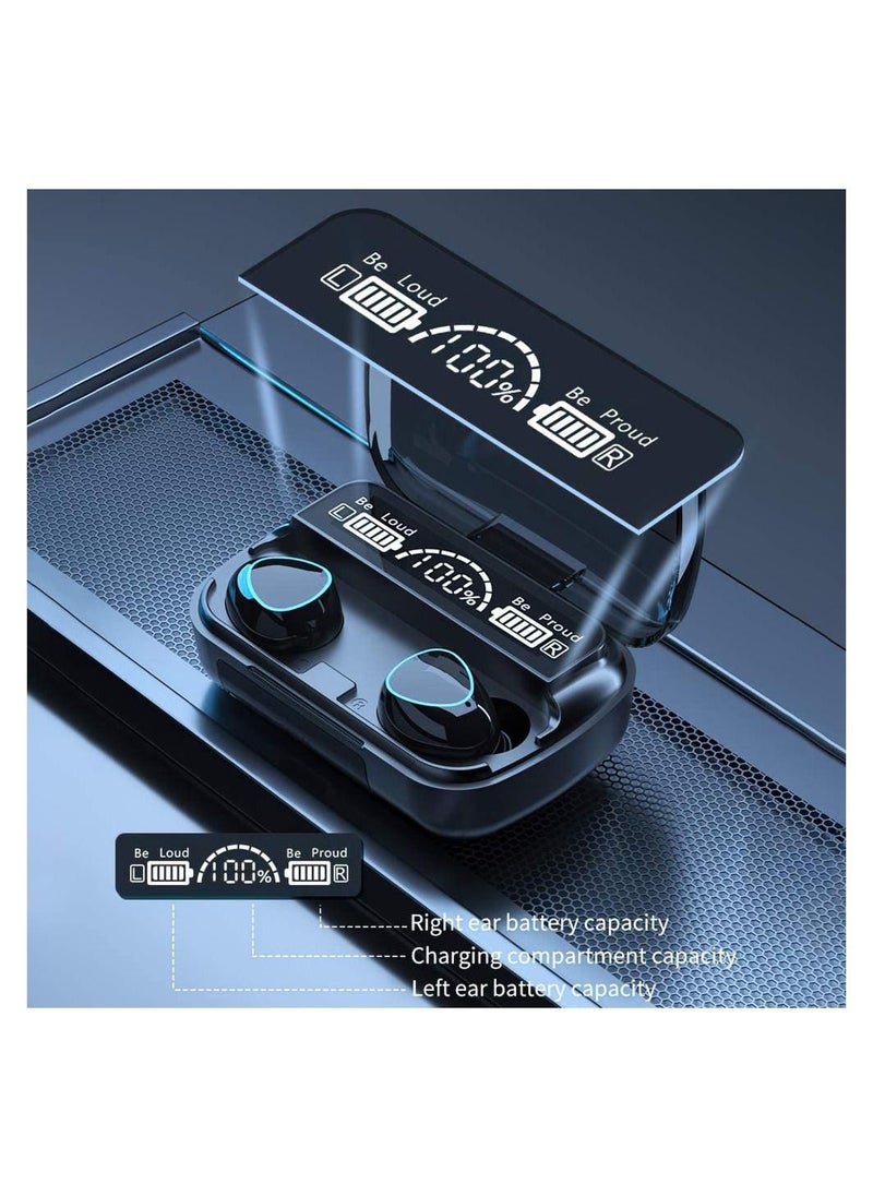 Wireless Earbuds Bluetooth 5.1 In-Ear Headphones with TWS Hi-Fi Stereo Bluetooth Headphones for Running Sports with Smart Display 2000mAh/Box