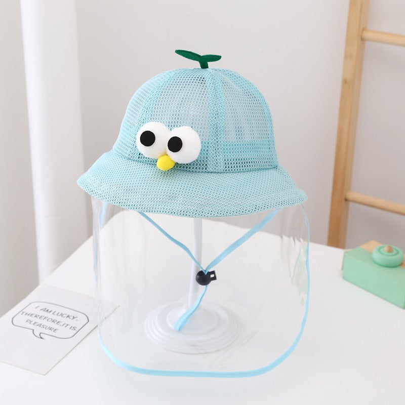 Baby Anti-droplet Cap Spring and Autumn Thin Baby Boys and Girls Detachable Epidemic Prevention Fisherman Cap Children's Mask Face Cover Protection - Image 1