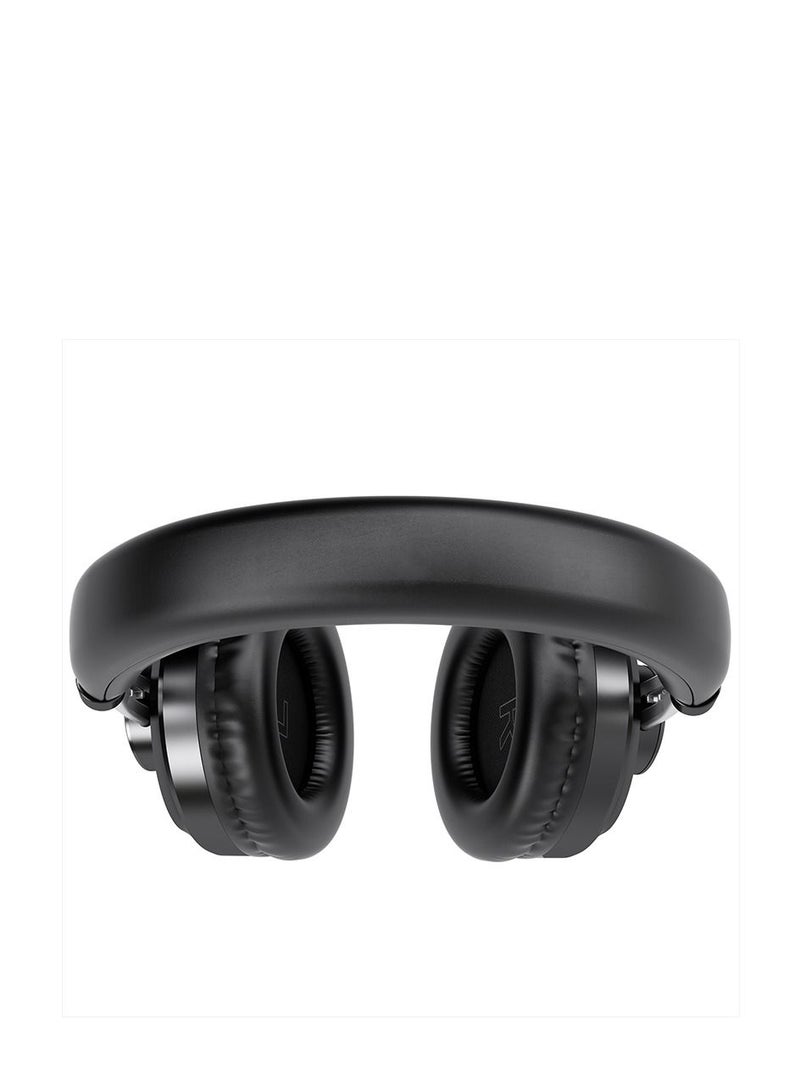GULFLINK 200mah Folding Wireless Headset Bluetooth Competitive Game Music Sports Plug Cartoon Wireless Headset Black - Image 3