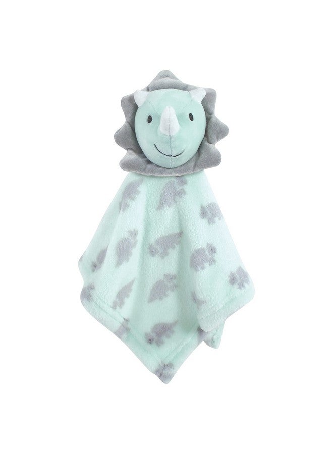 Hudson Baby Unisex Baby Plush Blanket with Security Blanket, Triceratops, One Size - Image 3