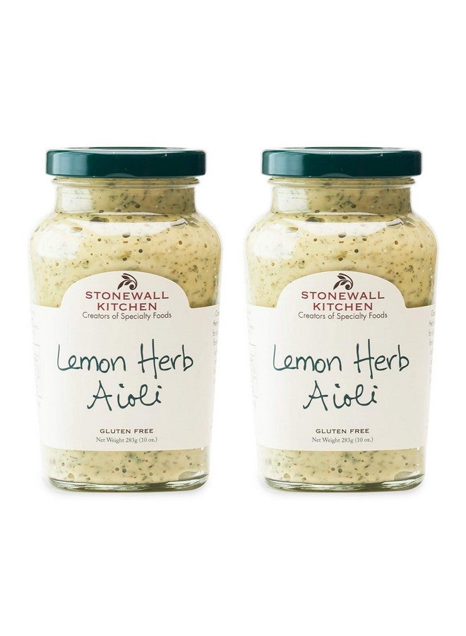Stonewall Kitchen Stonewall Kitchen Lemon Herb Aioli, 10 Ounces (Pack of 2) - Image 1