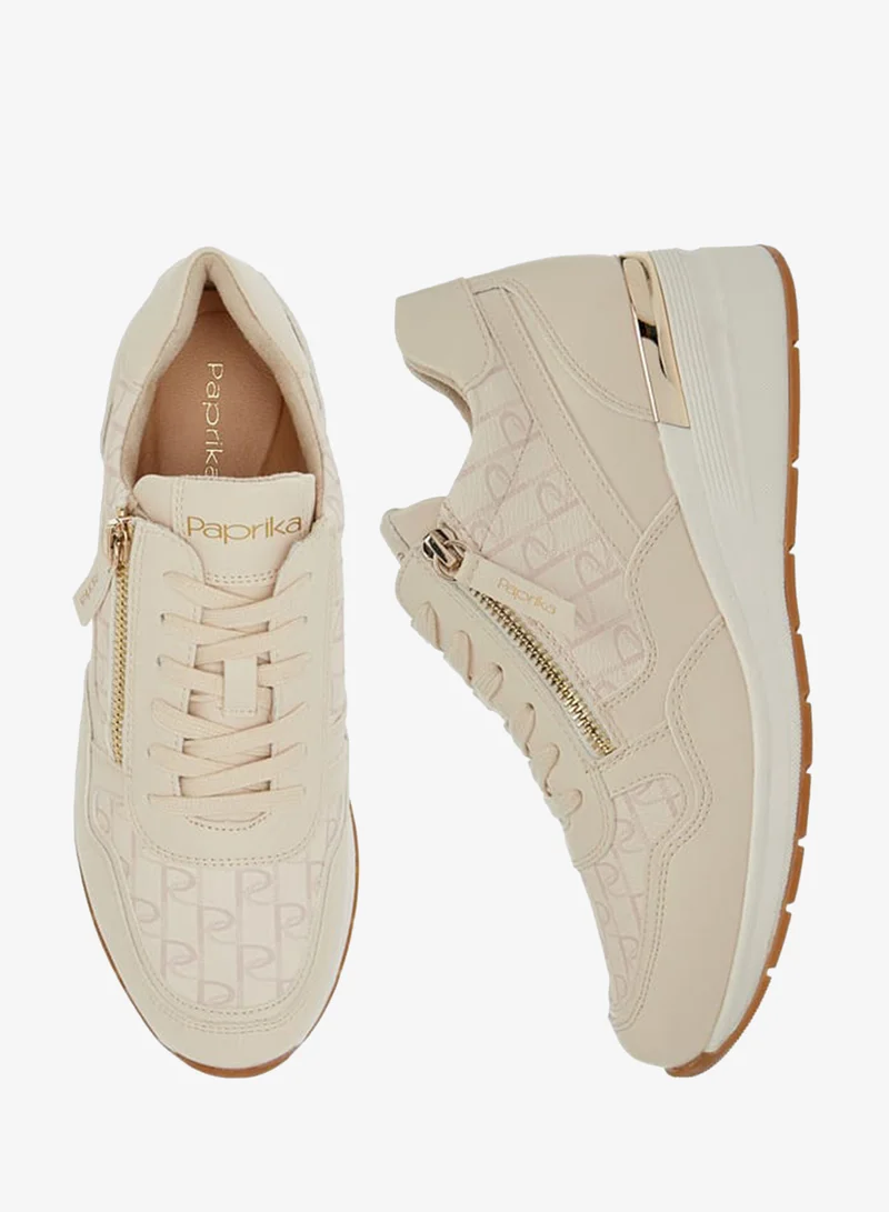 Paprika Women's Sneakers with Lace-Up Closure